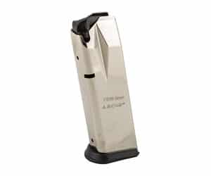 Mec-Gar 15rd nickel-finish carbon steel magazine for Sig P228, 9mm