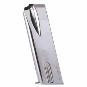 Mec-Gar MGBRHP13N 13rd 9mm nickel-plated steel magazine for Browning Hi-Power / Springfield SA-35