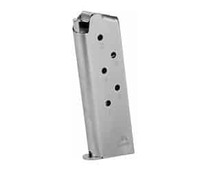 Mec-Gar 1911 Officer 6-round .45 ACP nickel magazine