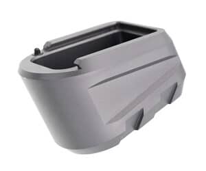 Tyrant CNC P365-XMACRO magazine extension +3 gray anodized 6061 aluminum for Sig Sauer P365 X-MACRO 9mm