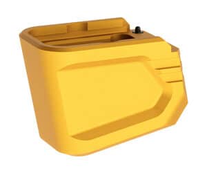Tyrant CNC gold magazine extension for Glock 19/23 Gen 4/5, aerospace-grade aluminum, matte finish