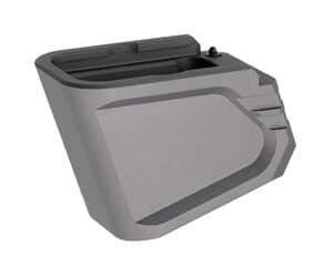 Tyrant CNC gray anodized aluminum magazine extension for Glock 19/23/26