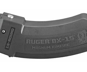 Ruger BX-15 Magnum 15-round black magazine for .17 HMR and .22 WMR
