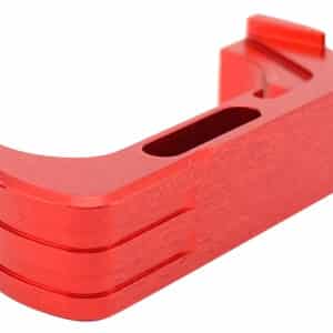 Cross Armory CRG5MCRD Mag Catch Extended Compatible w/Glock Gen4-5 Red Anodized Aluminum