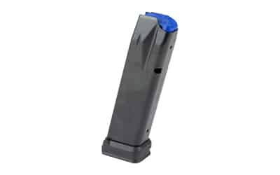 Walther PDP Pro 20rd 9mm blued steel magazine, black finish