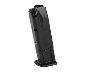Walther PDP Full-Size 10rd 9mm magazine black blued steel polymer base plate