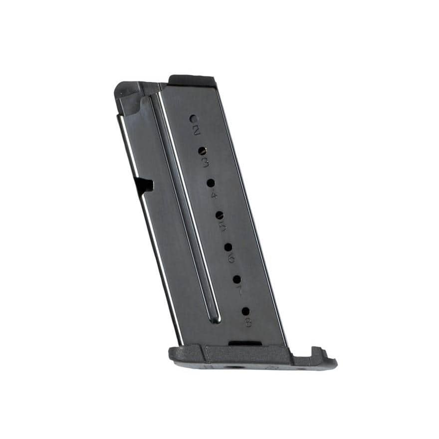 Walther PPS M2 9mm Luger 6-round black stainless steel replacement magazine