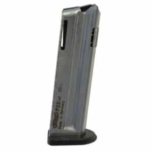 Walther P22 10-round .22 LR replacement magazine in steel, detachable