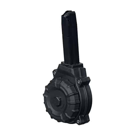 ProMag 50-round drum magazine for Walther P99 SW99 9mm, black polymer