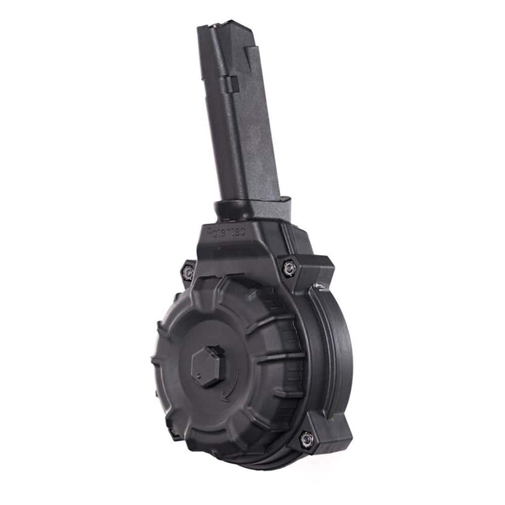 ProMag 50-round black polymer drum magazine for Springfield XD 9mm