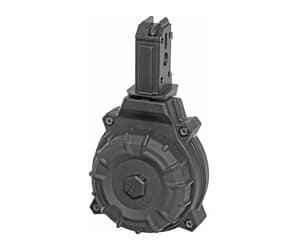 ProMag DRMA22 50-round black polymer drum magazine for CZ Scorpion 9mm