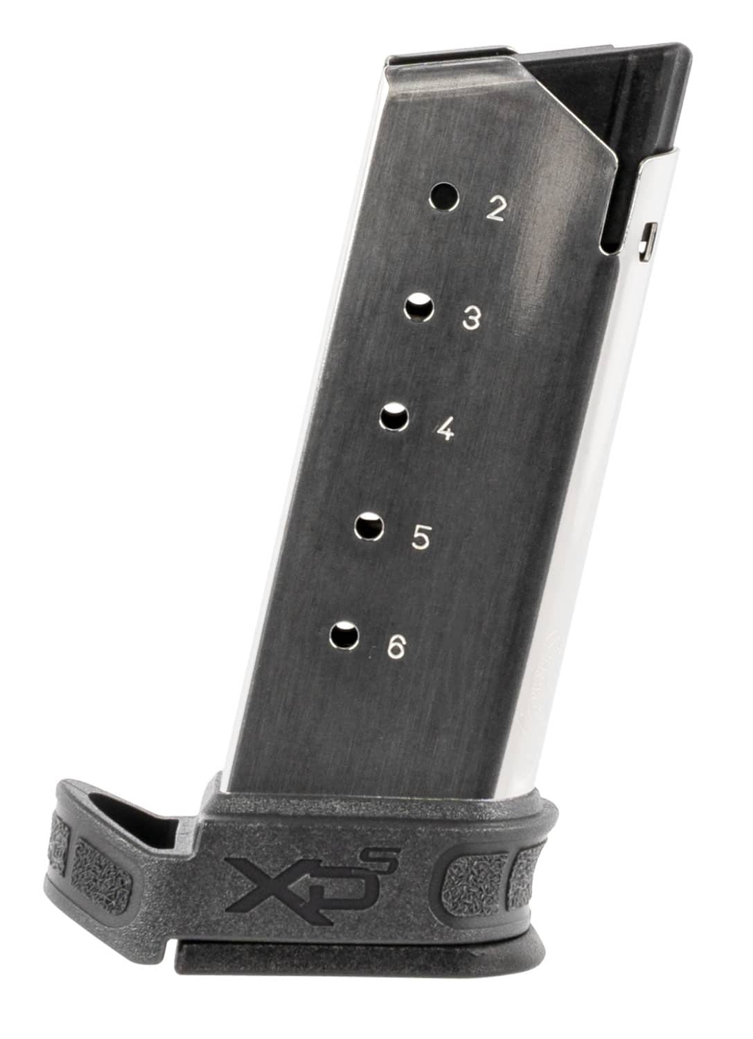 Springfield Armory XD-S Mod.2 6-round magazine .45 ACP stainless steel with gray sleeve