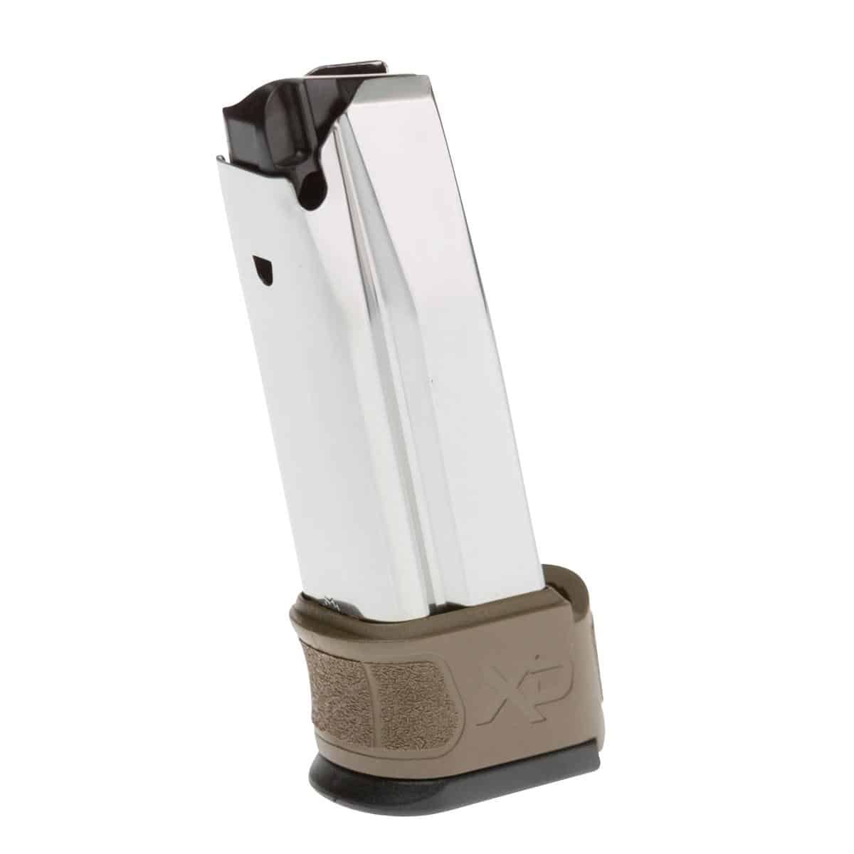 Springfield Armory XD Mod.2 10rd stainless steel magazine with flat dark earth sleeve for .45 ACP