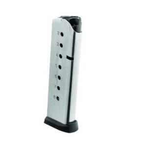Springfield Armory 1911 stainless steel 8-round magazine for .45 ACP with slam pad