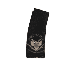 Black Rain Ordnance God's Gun 30rd 5.56x45 AR magazine laser-etched side view