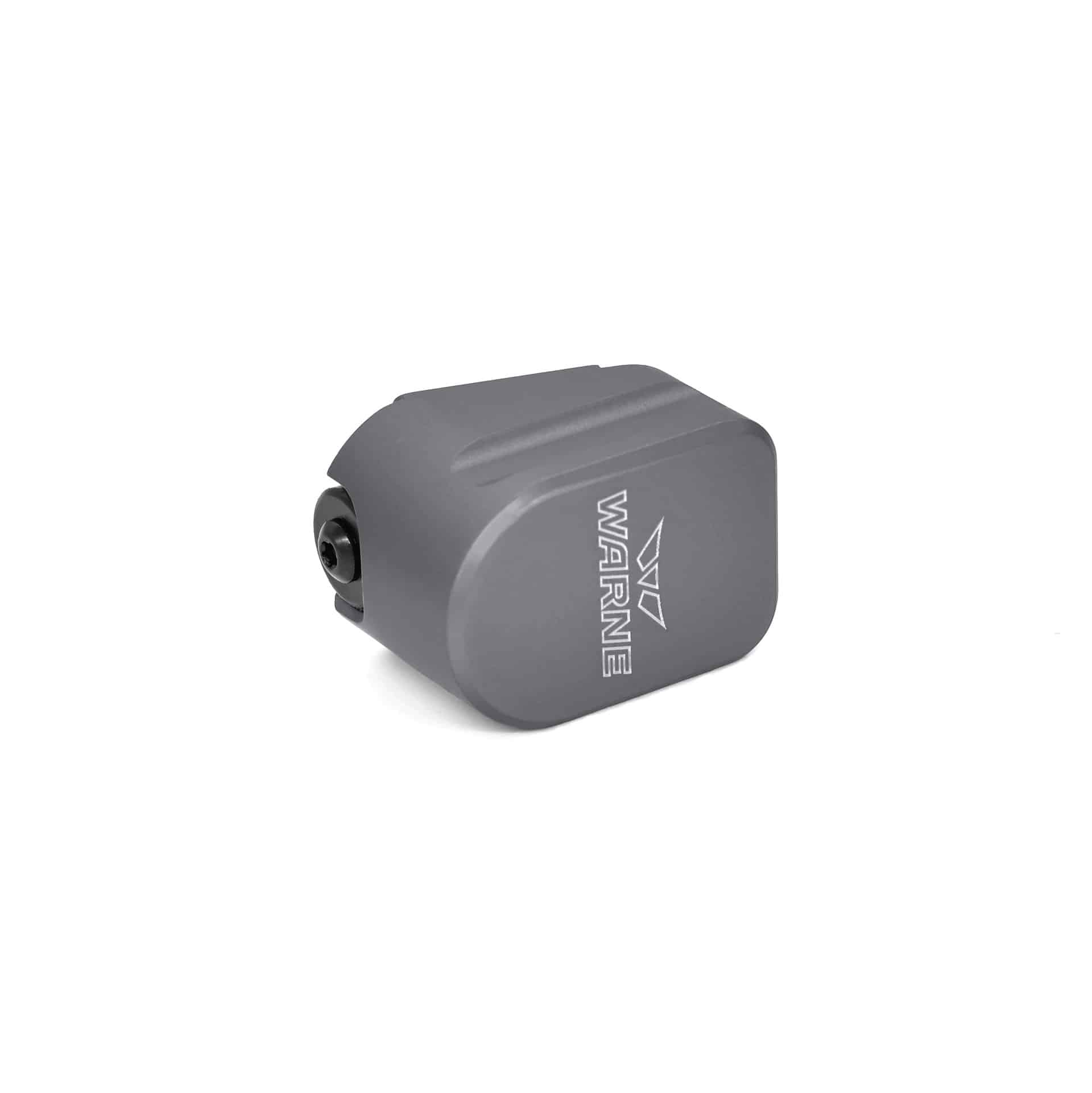Warne M&P 9/40 magazine extension, gray 6061 T6 aluminum