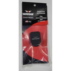 Warne +0 magazine extension for 9mm/.40 S&W, black hardcoat anodized aluminum