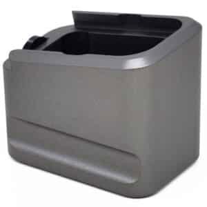Warne Glock 19/23 magazine extension 6061-T6 aluminum hardcoat gray