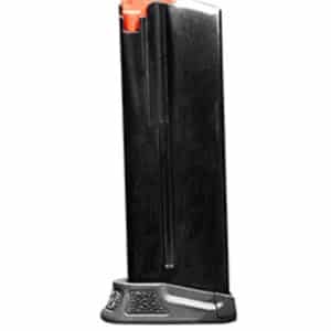 Heckler & Koch CC9 12-round extended floor plate magazine in black steel