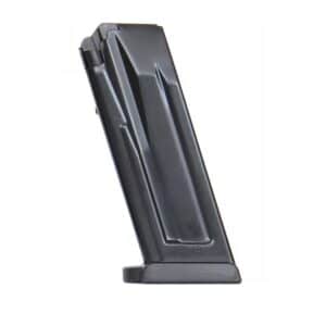 Heckler & Koch VP9SK/P30SK 12rd 9mm black steel magazine with flush floorplate