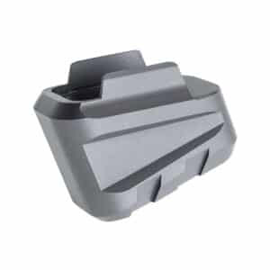 Tyrant CNC +5 magazine extension for Sig Sauer P320, gray aluminum