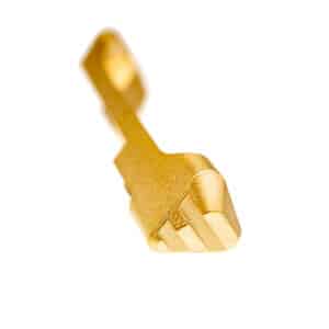 Tyrant CNC gold steel extended magazine release for Sig Sauer P320, ambidextrous