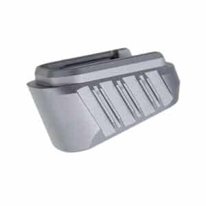 Tyrant CNC +3 magazine extension for Springfield Hellcat Pro, grey 7000 series aluminum