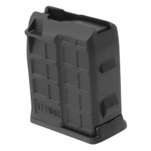 Tikka T1X 5rd black polymer magazine side view