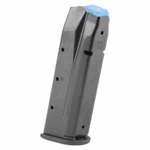 Smith & Wesson CSX E-Series 9mm 15-round steel magazine, blued black, blue follower