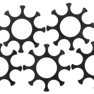 Smith & Wesson 3013767 moon clips 5-pack, 8-round blued steel for .357 Magnum
