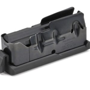 Savage Axis 3-round blued steel detachable magazine, matte blue finish