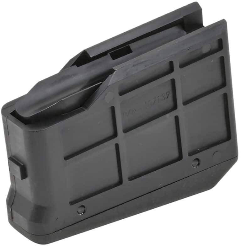 Savage Model 25 polymer detachable magazine with bottom-release latch for .223 Rem and .204 Ruger
