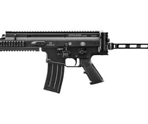 FN SCAR 15P 5.56x45mm 7.5in pistol with SB Tactical brace and 30-round magazine, black finish