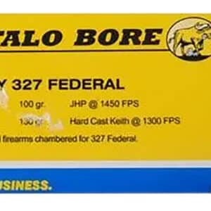 Buffalo Bore 327 Federal Magnum 130gr Hard Cast ammunition box