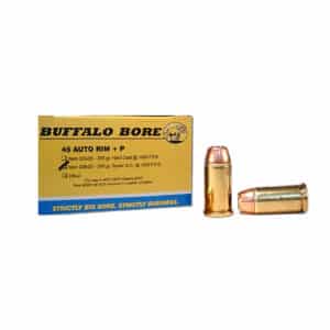 Buffalo Bore 45 Auto Rim +P 200 gr Jacketed Hollow Point 20-round box
