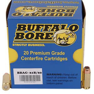 Buffalo Bore 10mm 180gr Jacketed Hollow Point ammunition 20-per-box