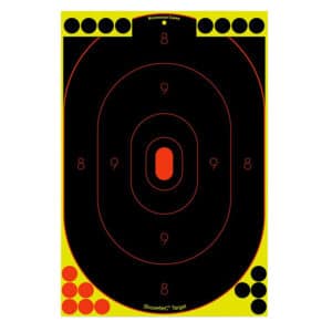 Birchwood Casey Shoot-N-C oval silhouette target 12x18 self-adhesive 12 pack