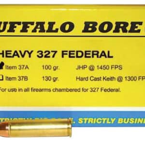 Buffalo Bore 37A20 .327 Federal Magnum 100 gr JHP ammunition box