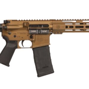DIAMONDBACK DB15 300 BLACKOUT 16IN BARREL WITH 15IN M-LOK RAIL FULL PIC AND QD BURNT BRONZE 1X30RD PMAG