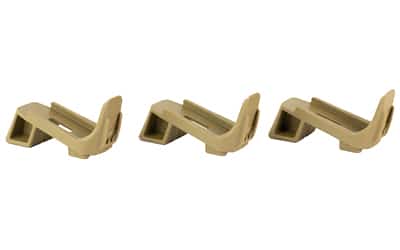 Multi-Tasker MagPod 3-pack tan base plates with injection-molded TPU traction pads for PMAGs