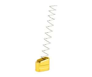 Shield Arms S15 +5 Magazine Extension Gold with easy-access floor plate, billet 6061 aluminum