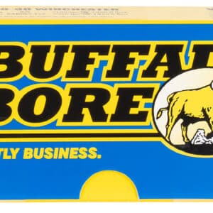 Buffalo Bore 38 Special 125 gr Jacketed Hollow Point ammunition box, 20 rounds