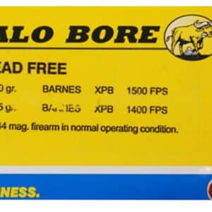 Buffalo Bore 4L20 .44 Magnum 225gr Barnes VOR-TX XPB lead-free ammunition box