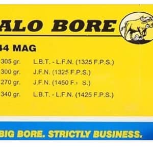 Buffalo Bore 4B20 .44 Magnum 300 gr Semi-Jacketed Flat Point ammunition 20 per box
