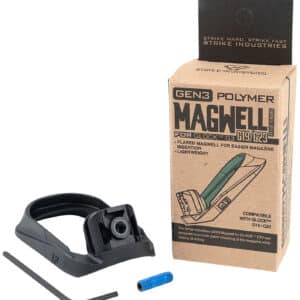 Strike Industries G3 flared magwell black polymer for Gen3 Glock 19 and 23