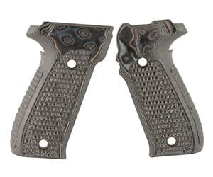 Hogue Piranha G10 grips for Sig Sauer P226, black and gray panels