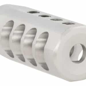 Christensen Arms 8100001701 Side-Baffle Natural Titanium, 5/8"-24 tpi Threads, 30 Cal (.920" D Bull barrel)