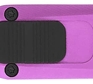 CobraTec Knives CALI929TBPURTNS California 929TB 1.75" OTF Tanto Plain Stonewashed D2 Steel Blade/ Purple Anodized Aluminum Handle Includes Pocket Clip/Pouch