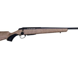 Tikka T3x Lite Roughtech Tan bolt-action rifle in .300 WSM with 24.3 inch fluted threaded barrel