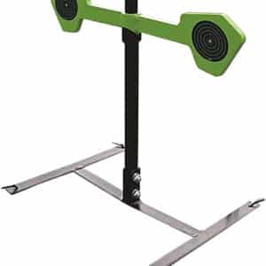 SME SMEHGS spinning handgun target, steel, black/green circle illustration